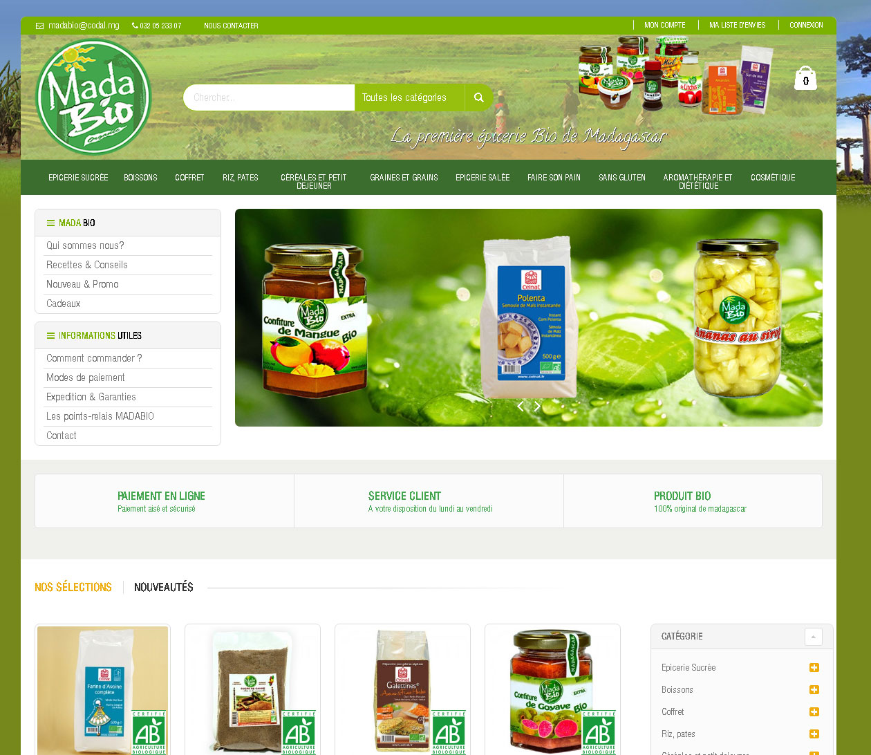 Site e-commerce - Madabio
